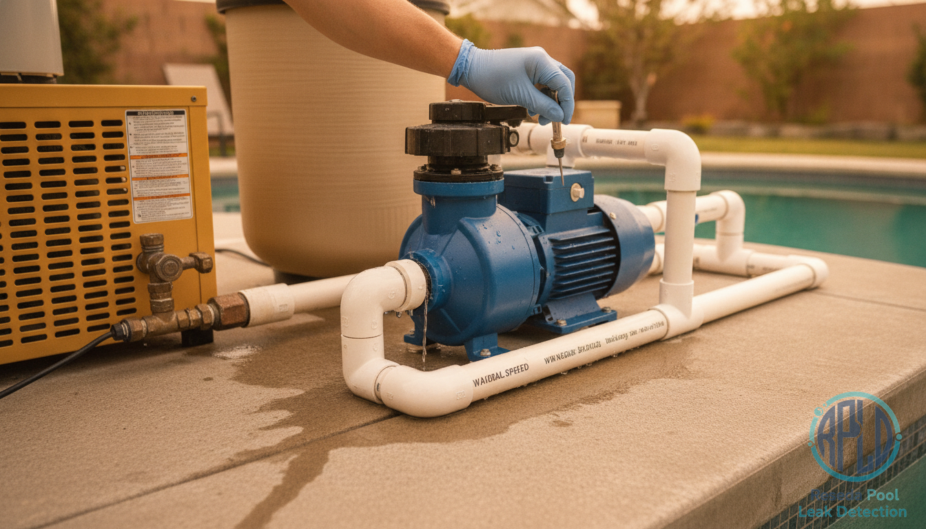 Pool Equipment Pad Leak Detection